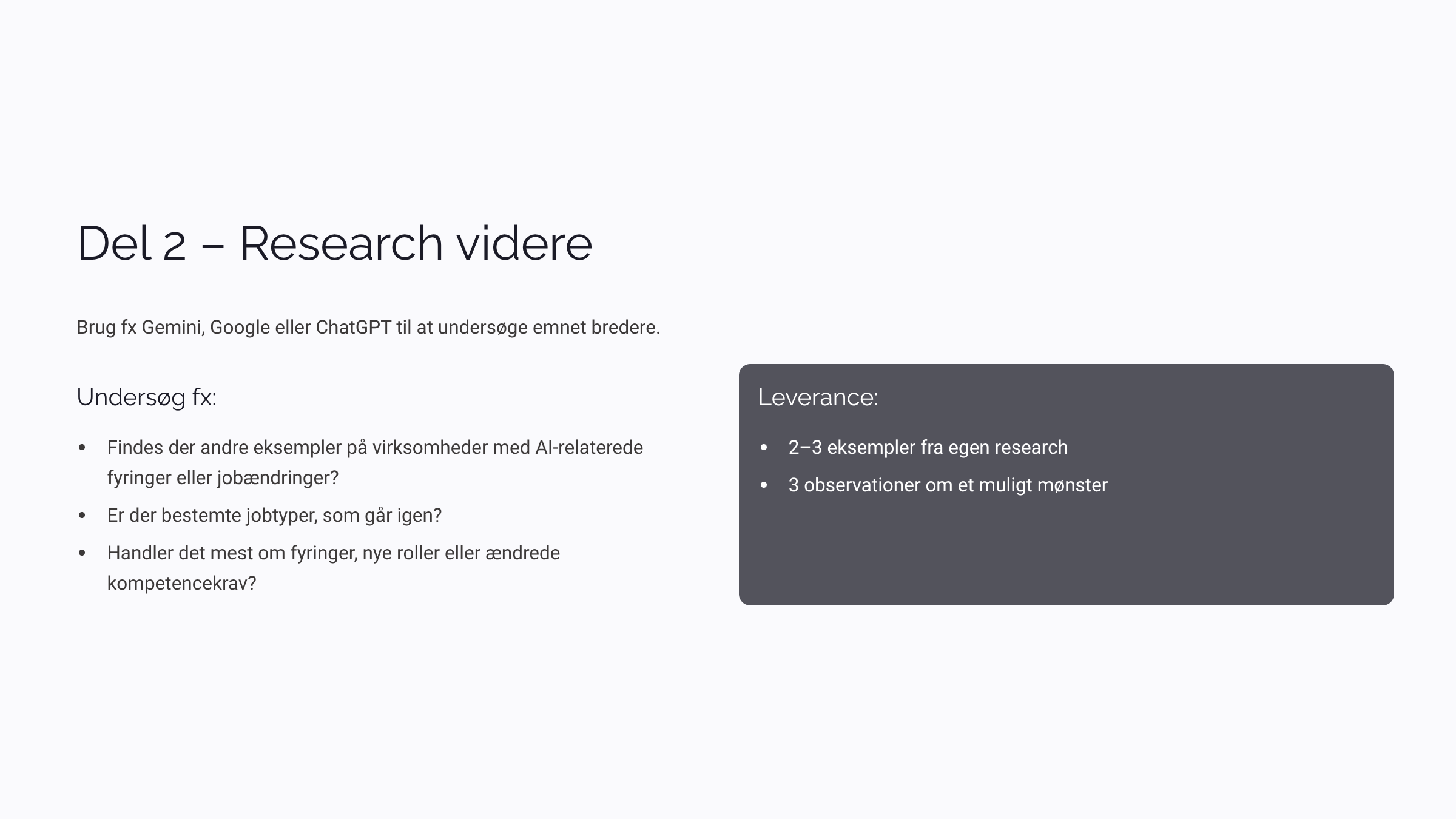 Del 2 research videre