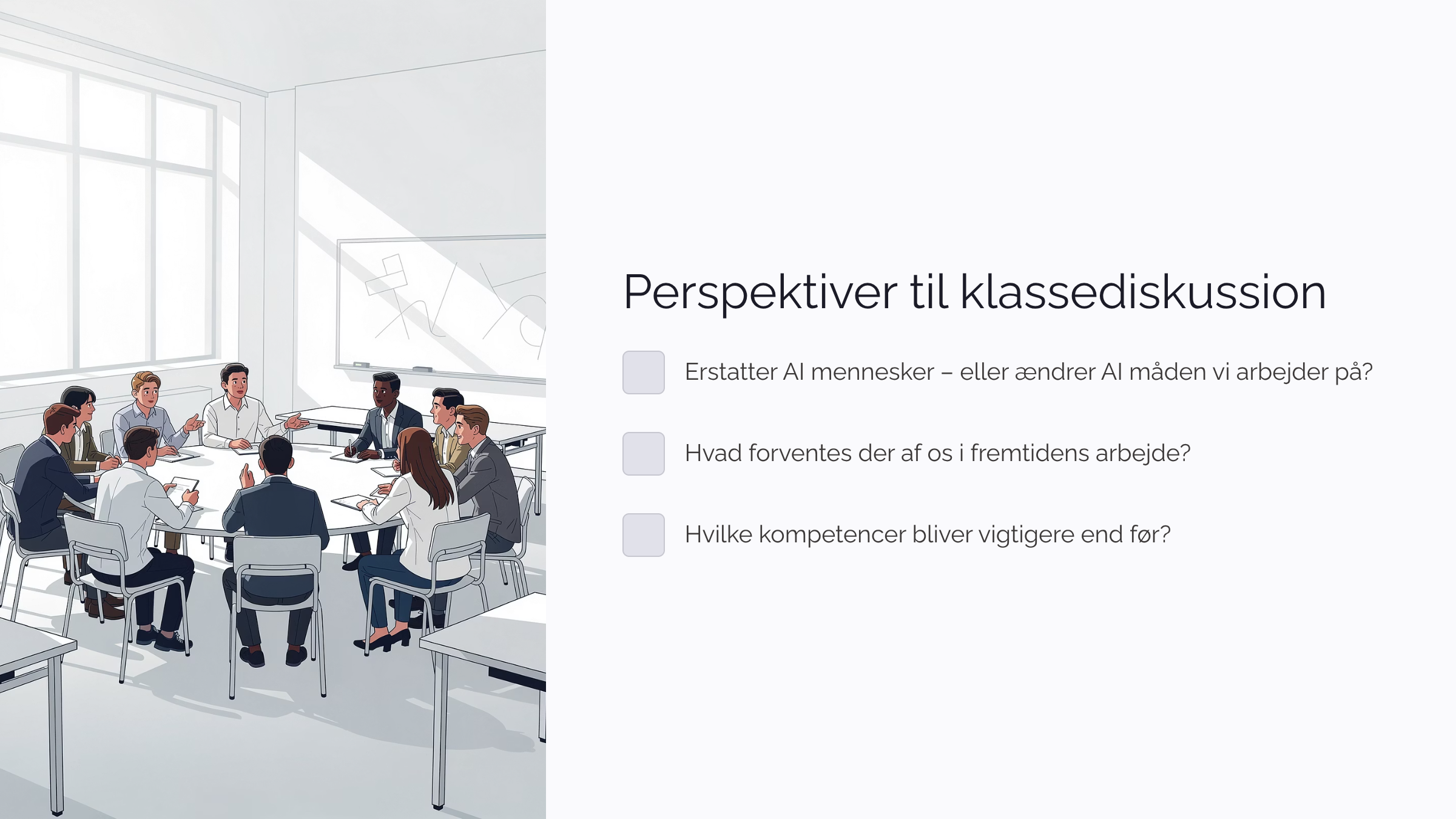 Perspektiver til klassediskussion